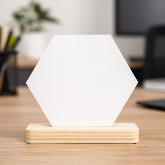 Wood frame - hexagon