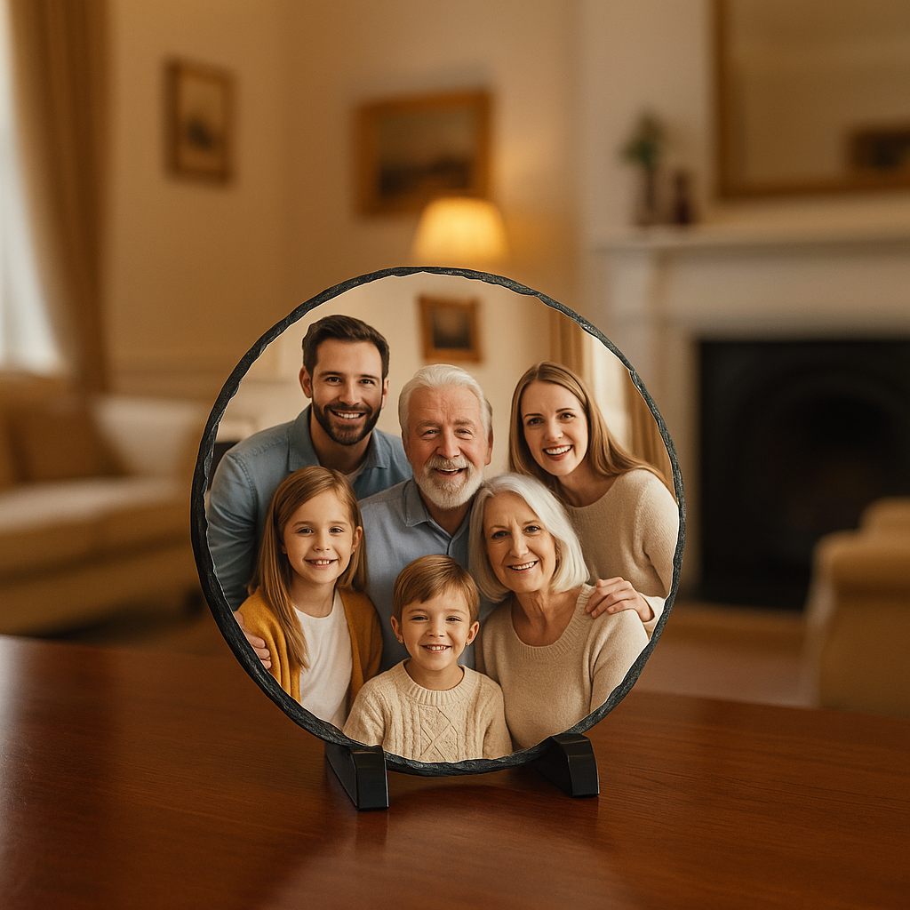Stone frame - round 14cm